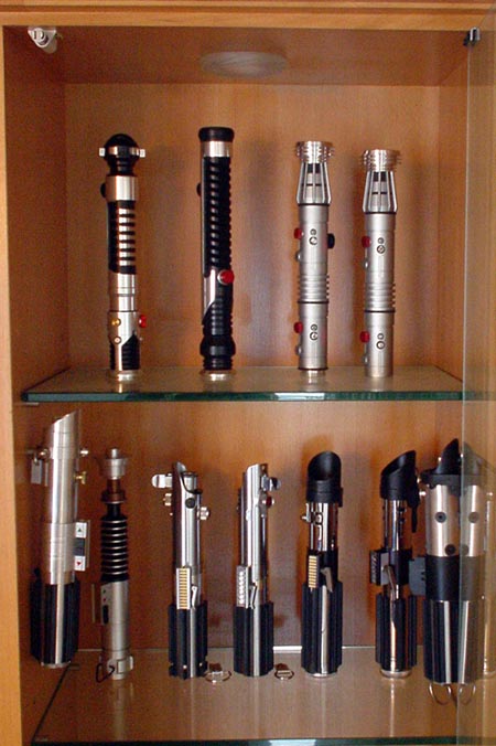 my lightsaber collection